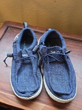 Nautica Men’s Navy Slip-On Canvas Loafers
